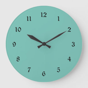 Grande Horloge Ronde Boho Mountain Turquoise