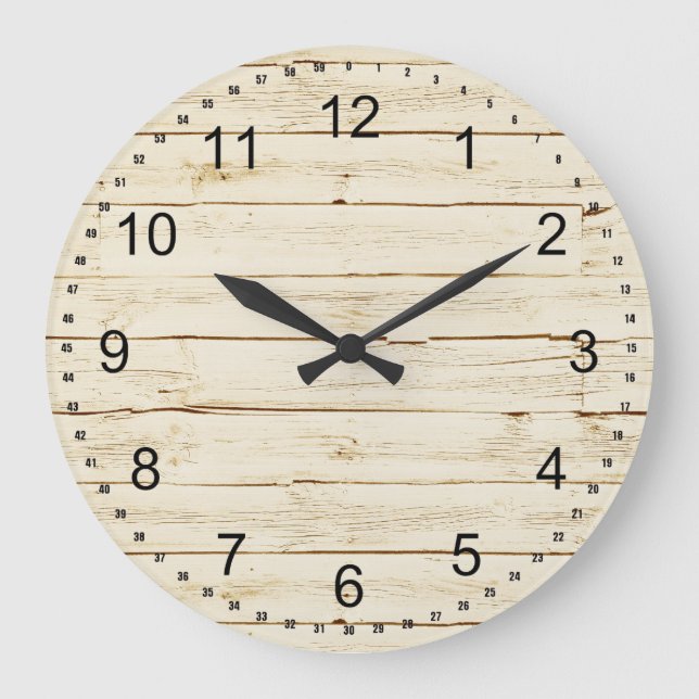 Grande Horloge Ronde Bois blanc (Recto)