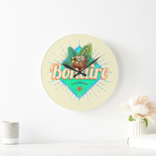 Grande Horloge Ronde Bonaire Caraïbes vacances rétro île vintage