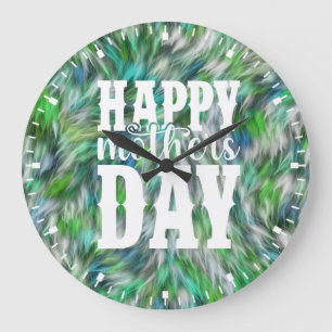 Grande Horloge Ronde Bonne fête des mères-11344