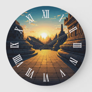 Grande Horloge Ronde Borobudur Indonésie patrimoine mondial de l'UNESCO