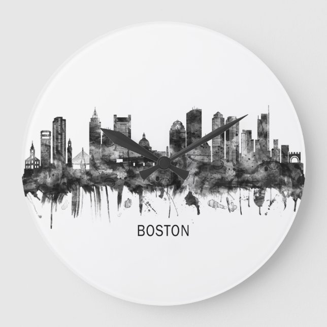 Grande Horloge Ronde Boston Massachusetts Skyline (Recto)