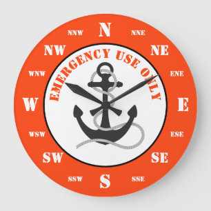 Grande Horloge Ronde Bouée de cerf-volant des bateaux amusants