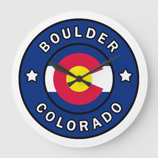Grande Horloge Ronde Boulder le Colorado (Recto)
