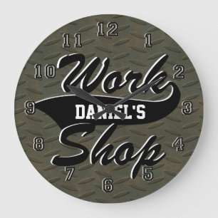 Grande Horloge Ronde Boutique de travail Personnaliser