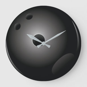 Grande Horloge Ronde Bowler de Black Bowling