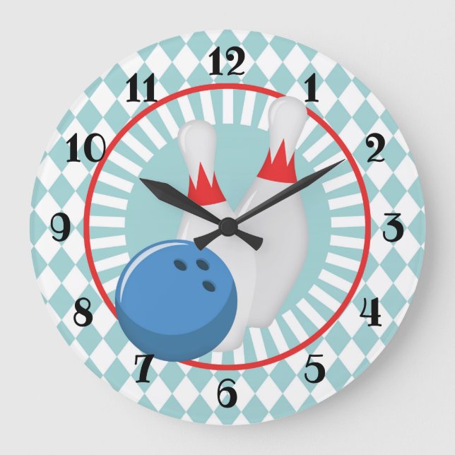 Grande Horloge Ronde Bowling Pins (Recto)