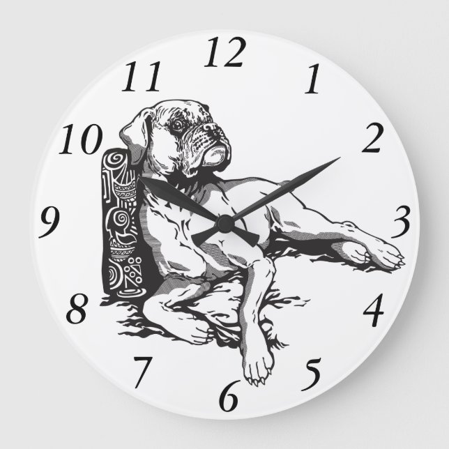 Grande Horloge Ronde boxeur (Recto)