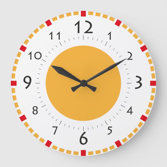Grande Horloge Ronde Breakfast room Sunshine Retro Clock (Recto)