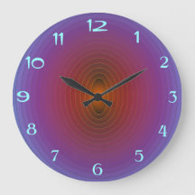 Bright Purple/Aqua> MurHorloge Fractuelle