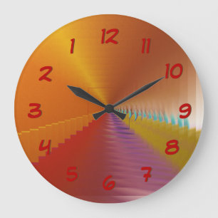 Grande Horloge Ronde Bright Tunnel Escape Abstract Backwards Clock
