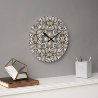 Brun Taupe Gris Beige Hanches Motif Artistique Boh