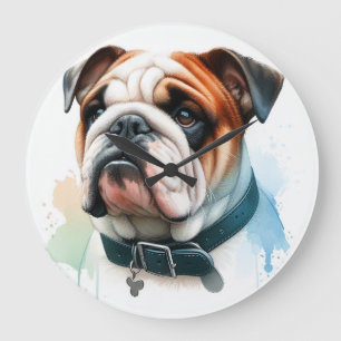 Grande Horloge Ronde Bulldog anglais