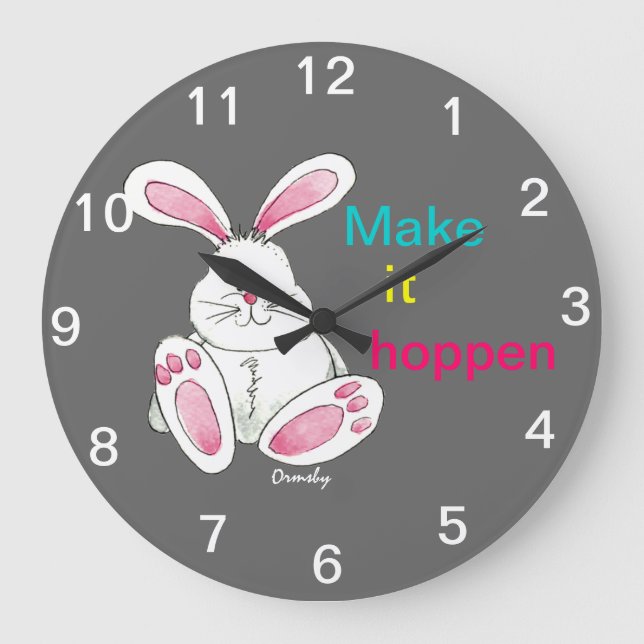 Grande Horloge Ronde Bunny Wall (Recto)