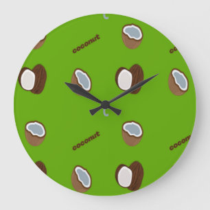 Grande Horloge Ronde C pour le vert coco