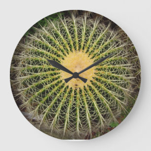 Grande Horloge Ronde Cactus Clock