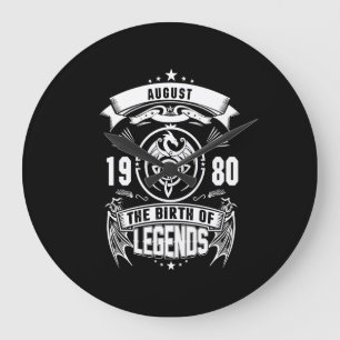 Grande Horloge Ronde Cadeau d'août   1980 La Naissance Des Légendes