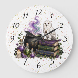 Grande Horloge Ronde Cadeau de fête d'anniversaire pour sorcières et ma