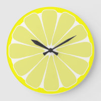 Cadeau de montre murale de citron de cuisine