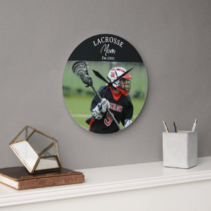 Grande Horloge Ronde Cadeau photo de maman établie