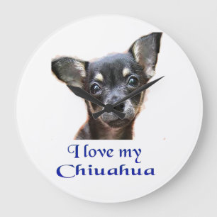 Grande Horloge Ronde Cadeaux Chihuahua