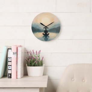 Grande Horloge Ronde Cadran de bien-être