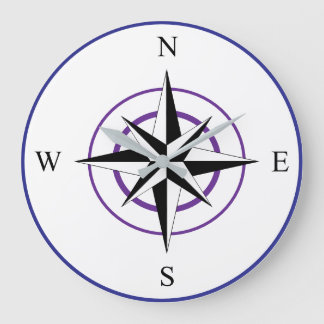 Grande Horloge Ronde Cadran de compas nautique