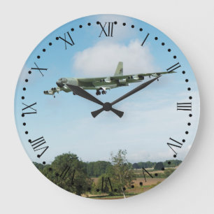 Grande Horloge Ronde Cadran romain de B52 Stratofortress-1