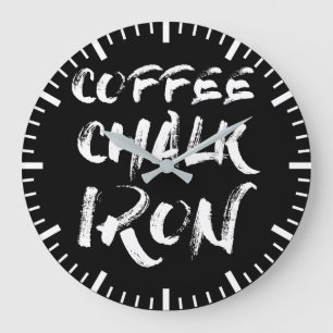Grande Horloge Ronde Café, Balle et Fer, Entraînement motivationnel amu