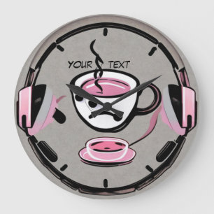 Grande Horloge Ronde Café et musique moderne