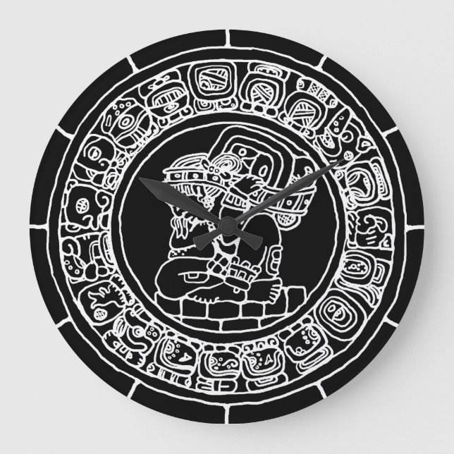 Grande Horloge Ronde Calendrier maya (Recto)