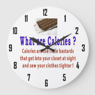 GRANDE HORLOGE RONDE CALORIES WALL CLOCK