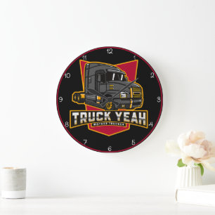 Grande Horloge Ronde Camion Oui ! Mère Trucker Energy