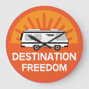 Grande Horloge Ronde Camping Motorhome   Camping   RV Mug