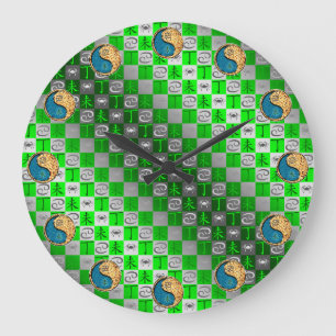 Grande Horloge Ronde Cancer & Chèvre de Feu