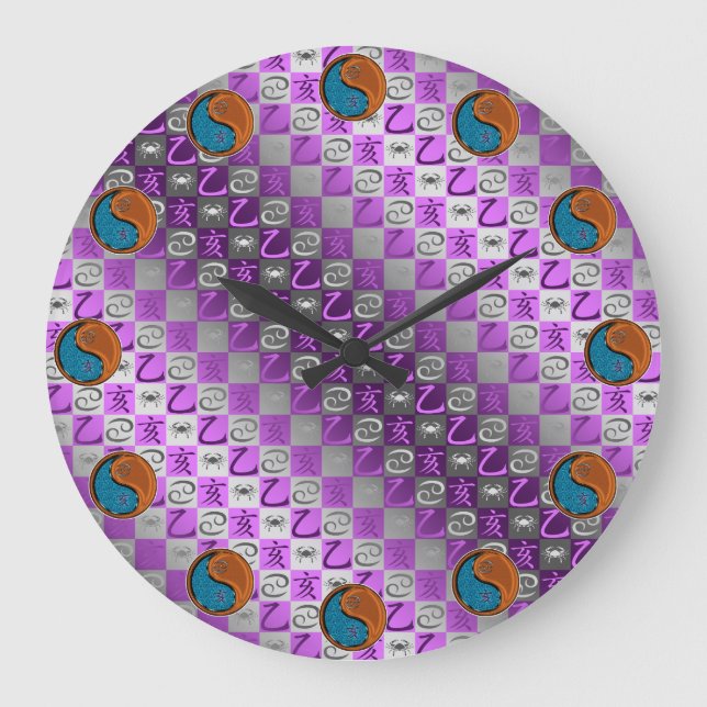 Grande Horloge Ronde Cancer & Sanglier de Bois (Recto)