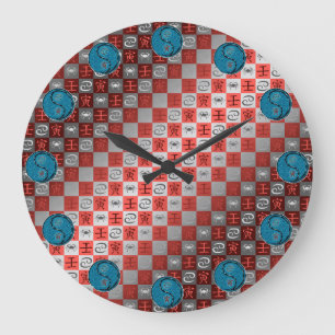Grande Horloge Ronde Cancer & Tigre d'eau
