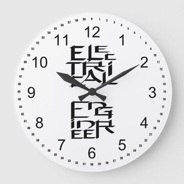 Grande Horloge Ronde Caractère du génie électrique (Recto)
