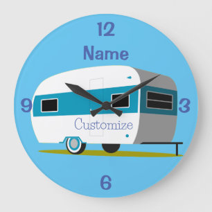 Grande Horloge Ronde Caravan Camper RV Thunder_Cove
