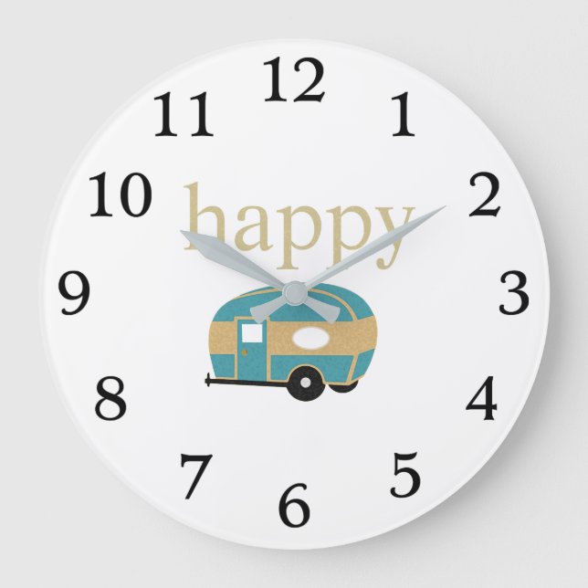 Grande Horloge Ronde Caravanes de Joyy Camper (Recto)