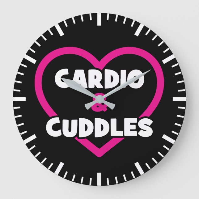Grande Horloge Ronde Cardio et Bouddles - Entraînement de gymnastique d (Recto)