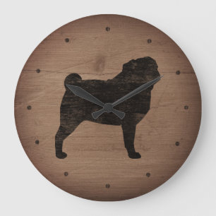 Grande Horloge Ronde Carlin Silhouette Style rustique