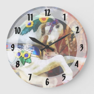 Grande Horloge Ronde Carousel Closeup