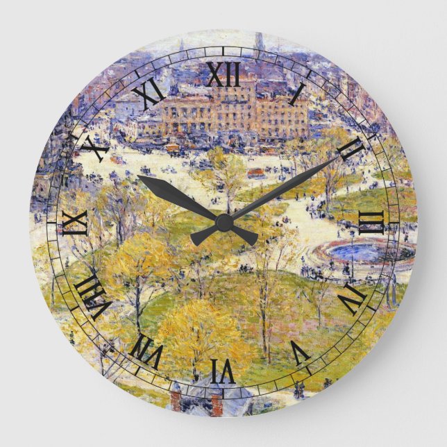 Grande Horloge Ronde Carré syndical au printemps par Frederick Childe H (Recto)