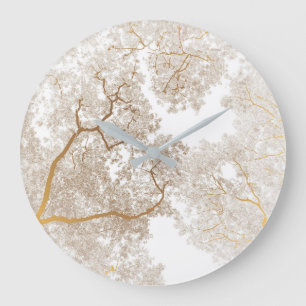 Grande Horloge Ronde Carte des arbres 1
