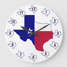 Carte du drapeau du Texas