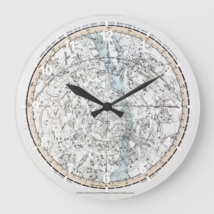 Grande Horloge Ronde Carte du plat XXVIII d'hémisphère sud