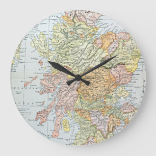 GRANDE HORLOGE RONDE CARTE : L'ECOSSE