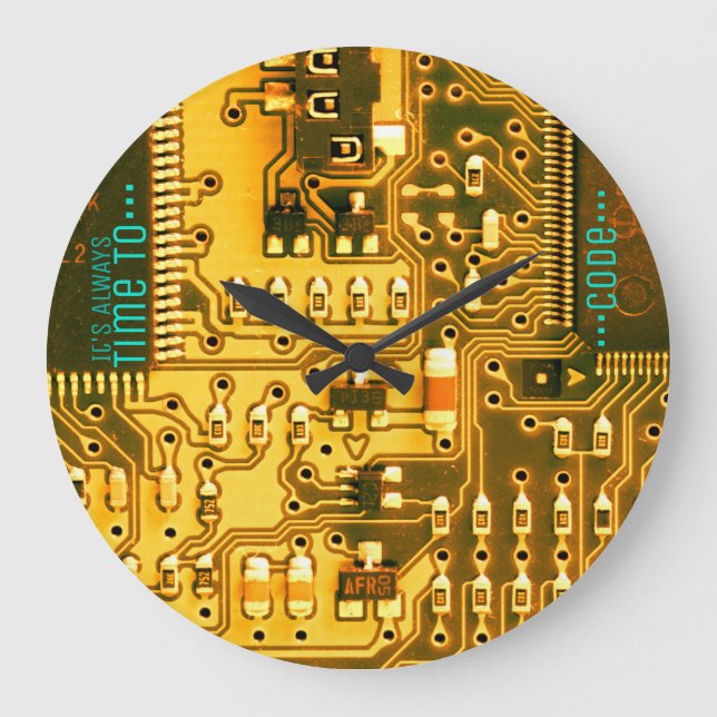 Grande Horloge Ronde Carte PCB électronique fraîche de circuit imprimé (Recto)