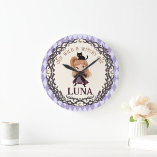 Grande Horloge Ronde Carton d'invitation pour le 1er anniversaire de Ch